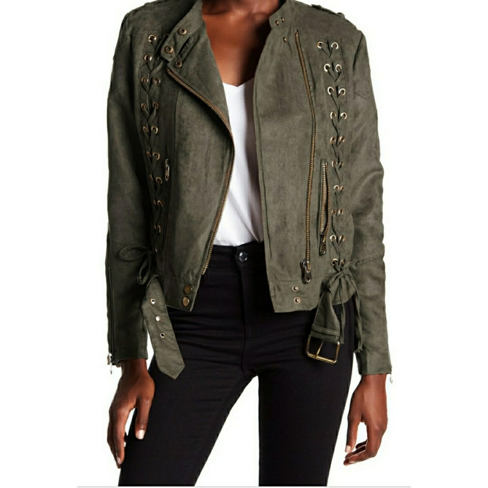 Faux Suede Jacket